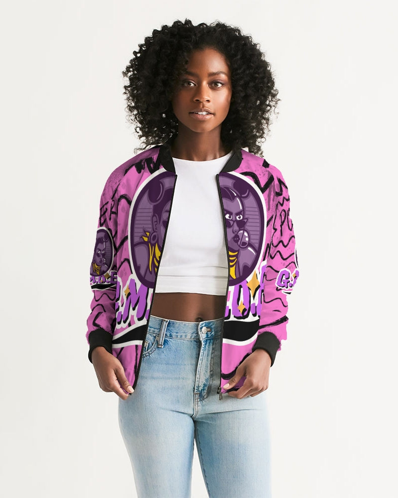 G.M.O.B. Women's Power Bomber Jacket G.M.O.B HipHop Clothing