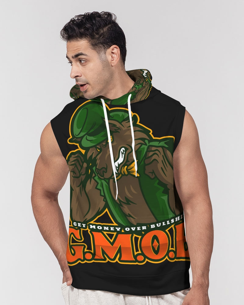 G.M.O.B. Men's Big Bad Wolf Sleeveless Hoodie G.M.O.B HipHop Clothing