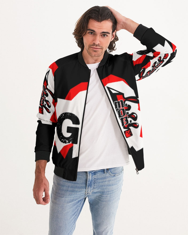 G.M.O.B. Men's Graphics Bomber Jacket (Red) G.M.O.B HipHop Clothing