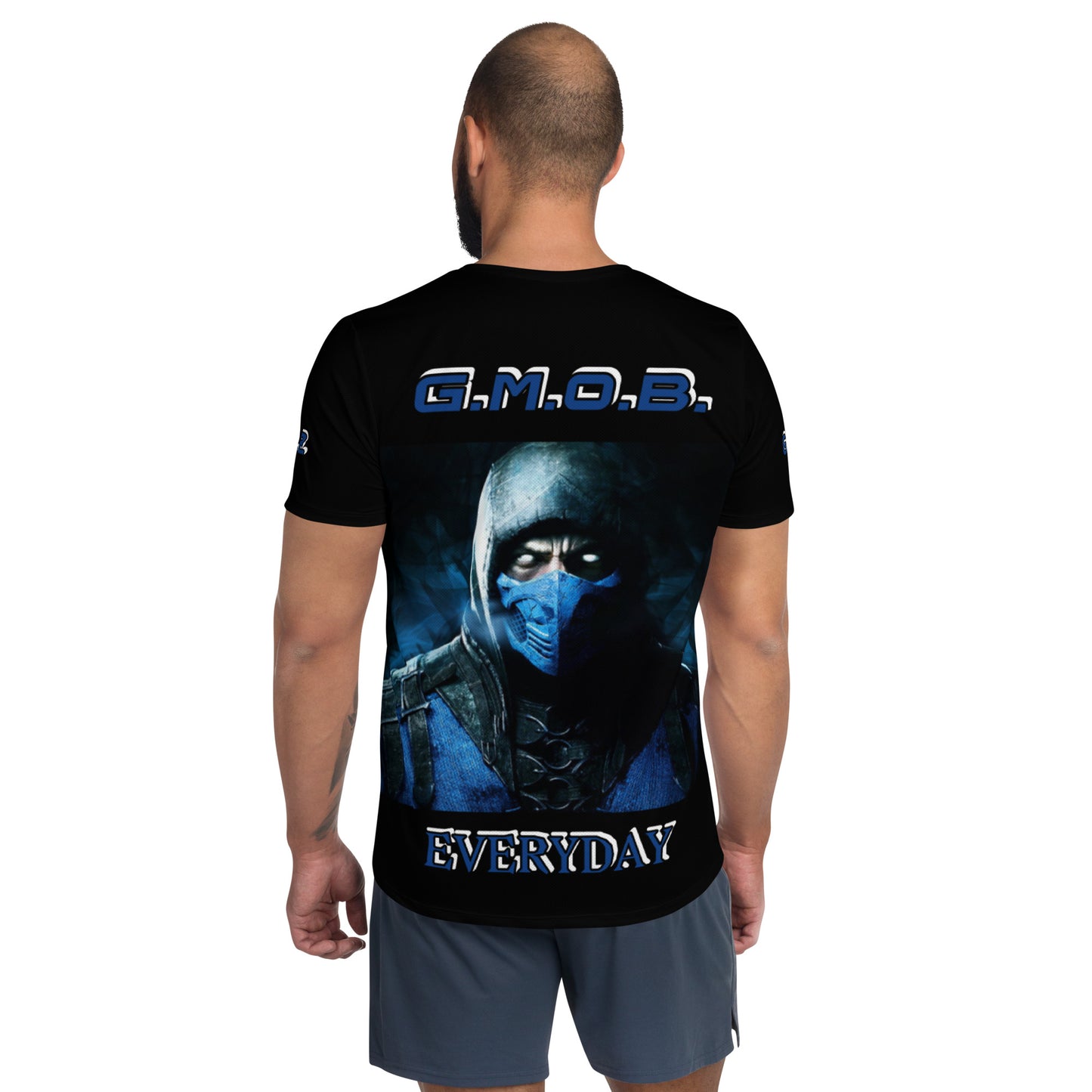 G.M.O.B. Men's Mortal Kombat Sub-Zero Athletic T-shirt G.M.O.B HipHop Clothing