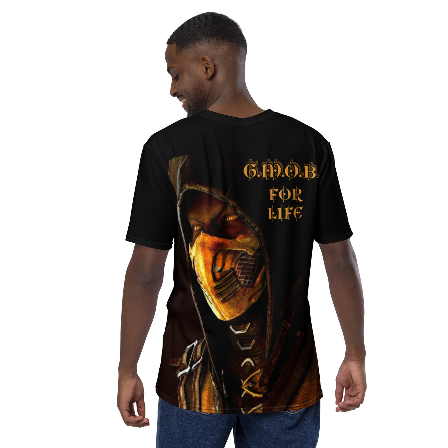 G.M.O.B. Men's Mortal Kombat Scorpion T-Shirt G.M.O.B HipHop Clothing