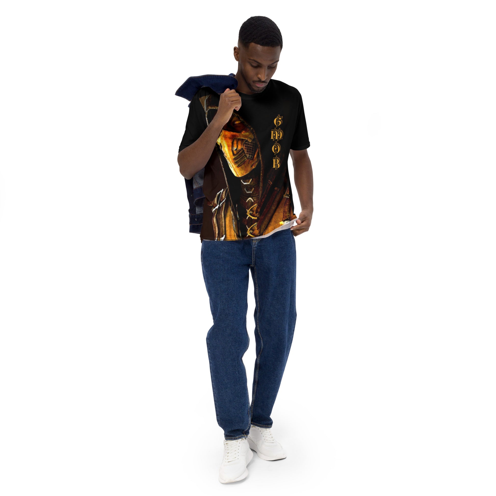 G.M.O.B. Men's Mortal Kombat Scorpion T-Shirt G.M.O.B HipHop Clothing