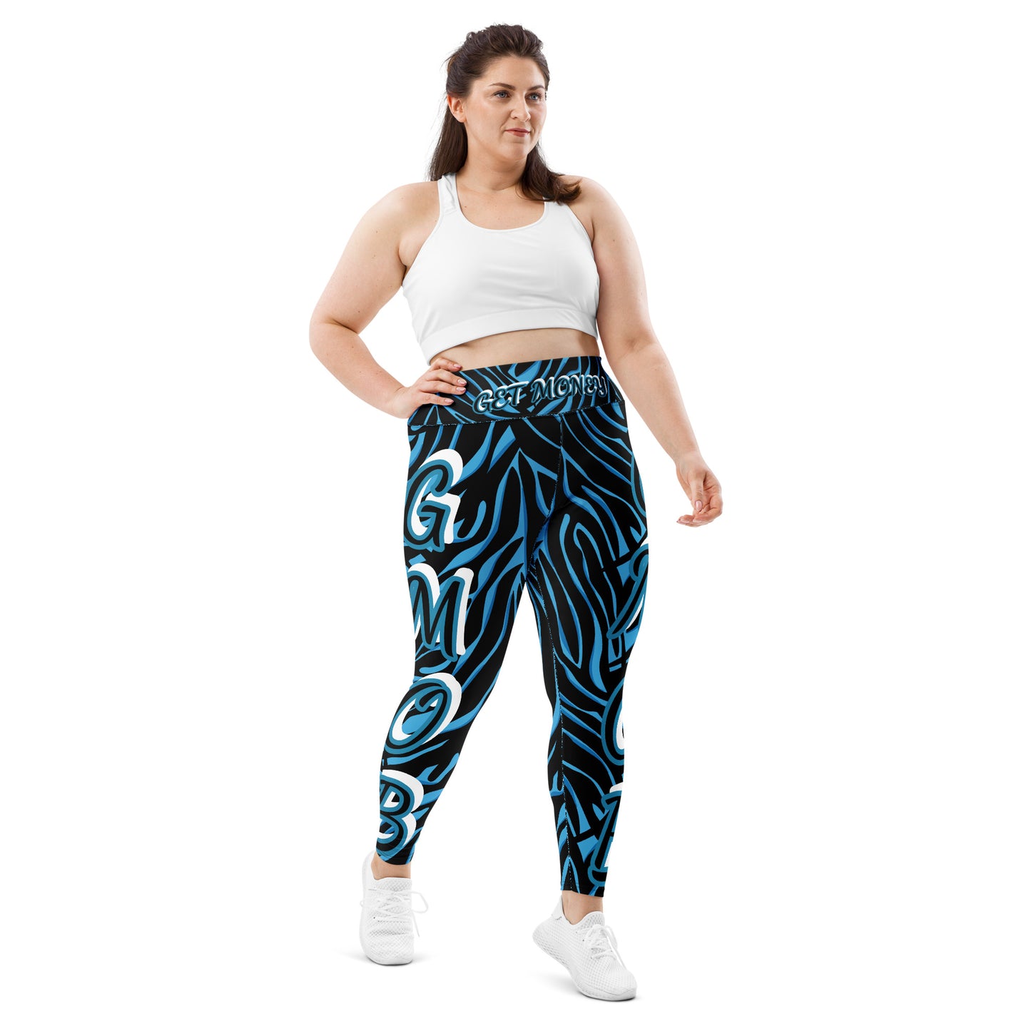 G.M.O.B. Women's True Blue Leggings G.M.O.B HipHop Clothing