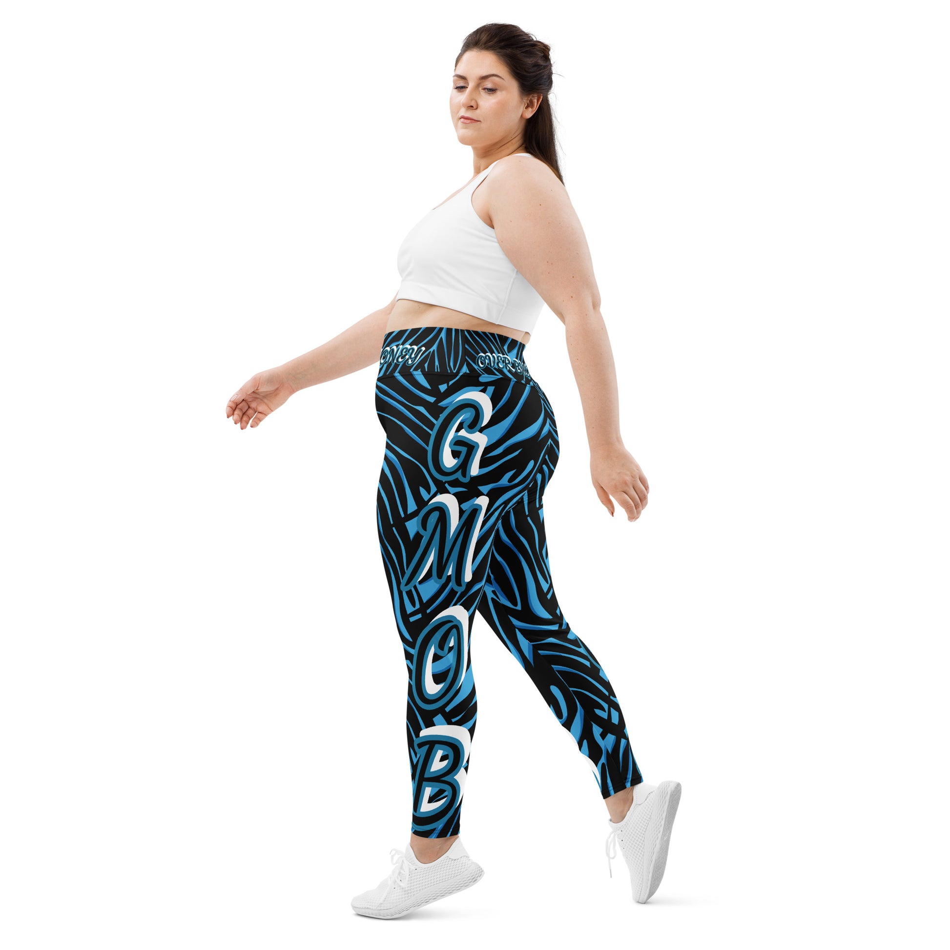 G.M.O.B. Women's True Blue Leggings G.M.O.B HipHop Clothing