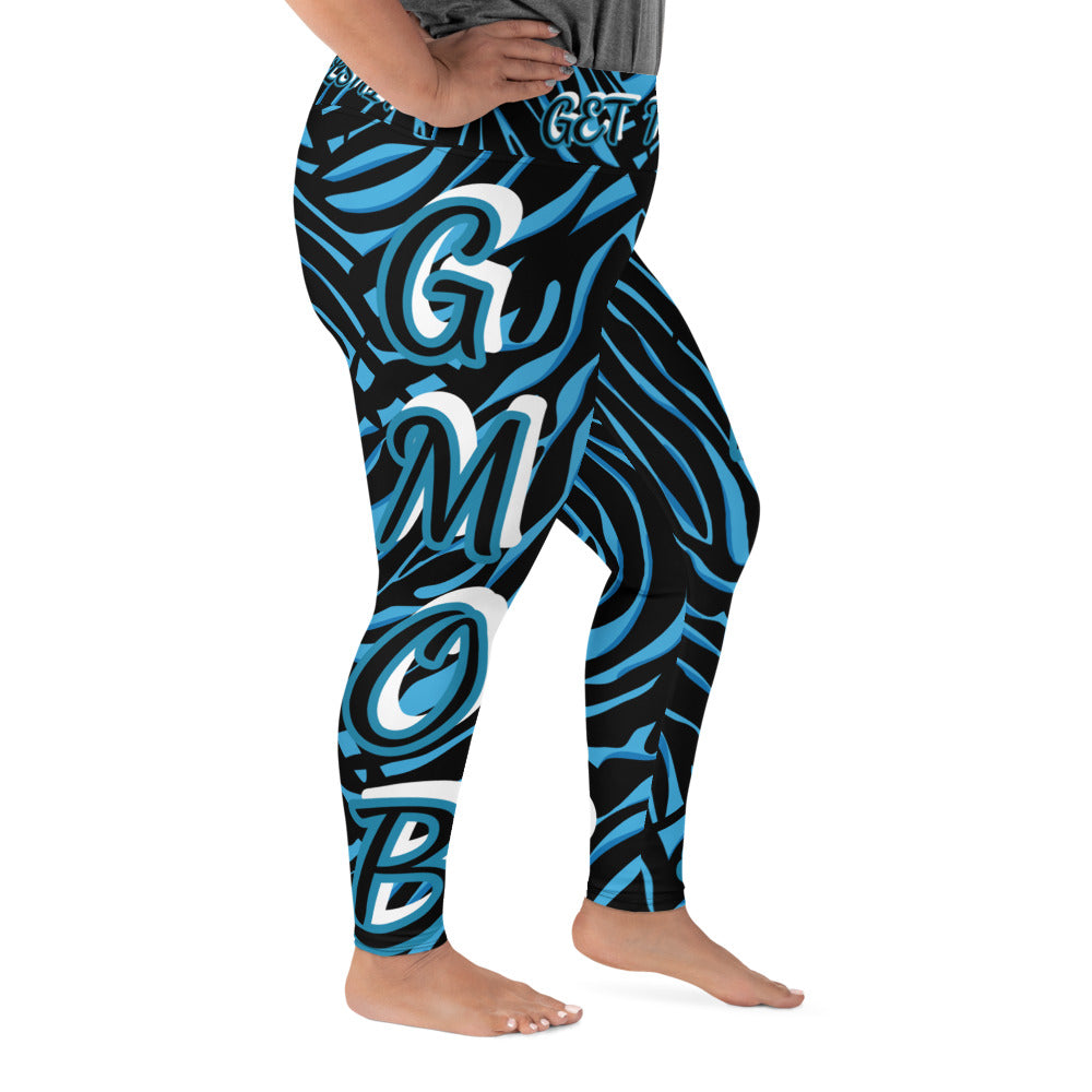 G.M.O.B. Women's True Blue Leggings G.M.O.B HipHop Clothing