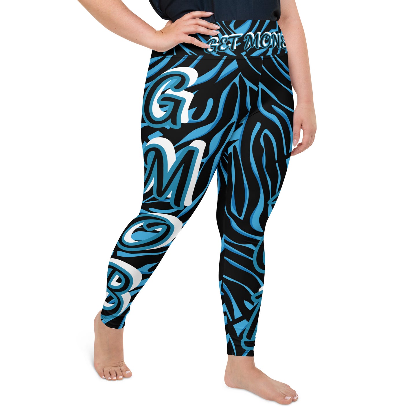 G.M.O.B. Women's True Blue Leggings G.M.O.B HipHop Clothing