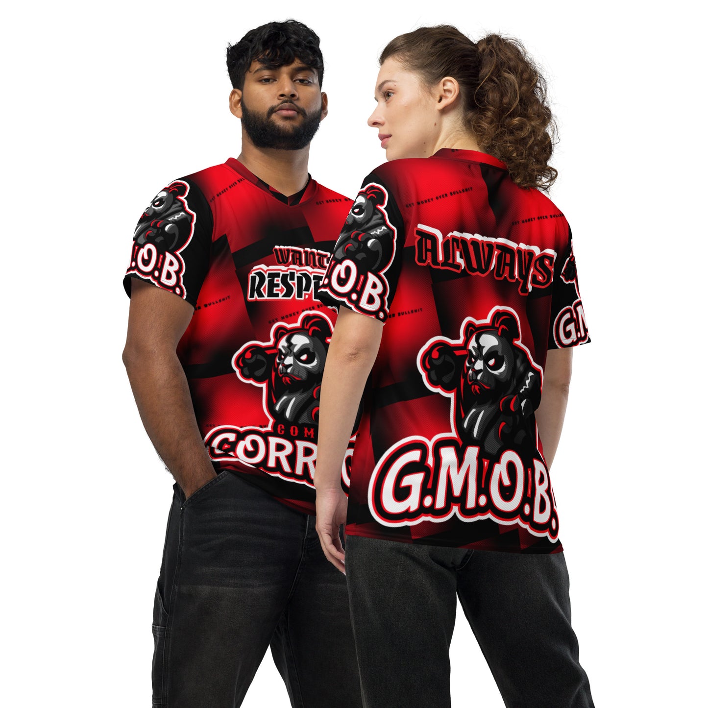 G.M.O.B. Big Bear Bang Sports Jersey G.M.O.B HipHop Clothing