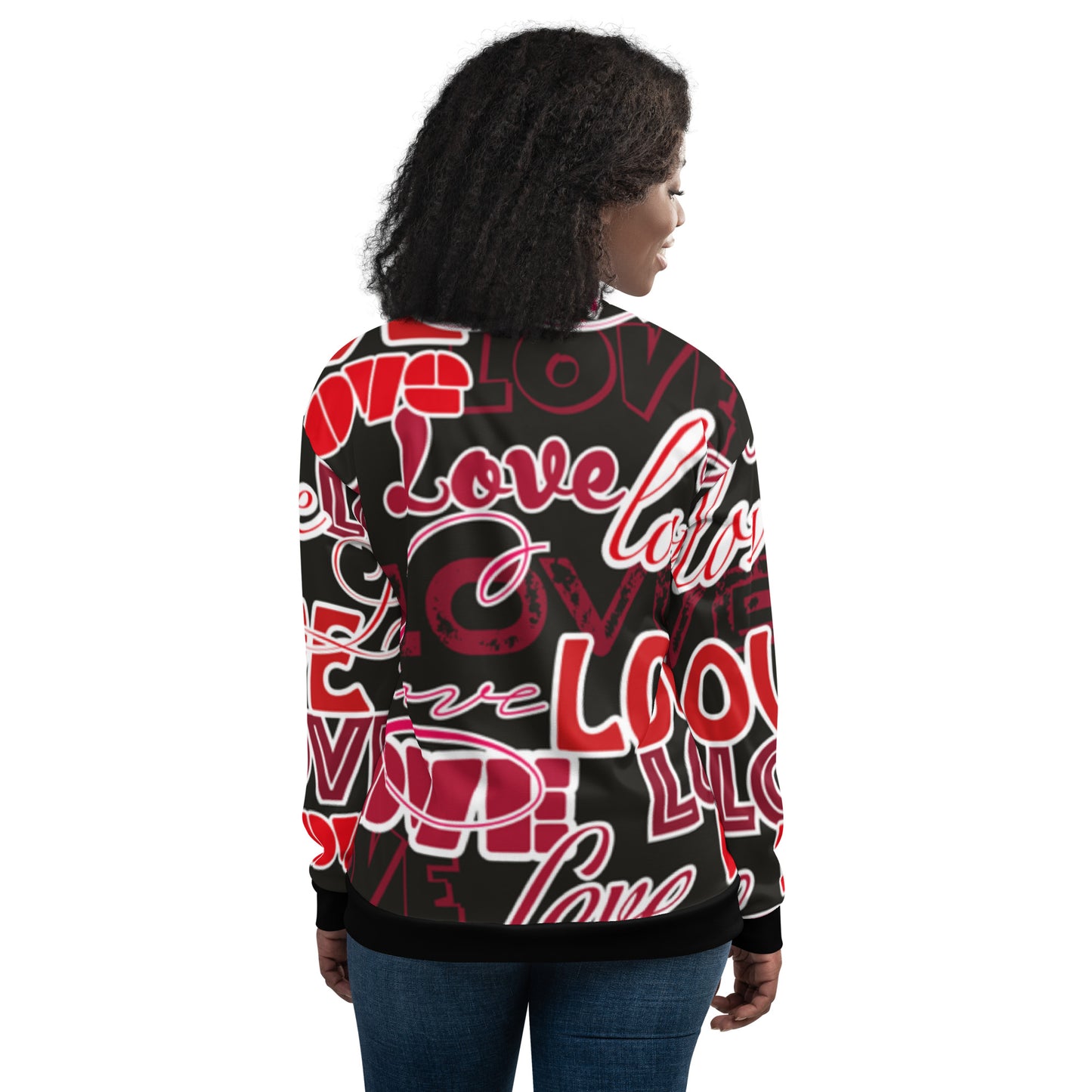 G.M.O.B. Women's Love Bomber Jacket G.M.O.B HipHop Clothing