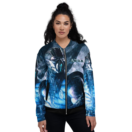 G.M.O.B. Unisex Mortal Kombat Sub-Zero Bomber Jacket G.M.O.B HipHop Clothing