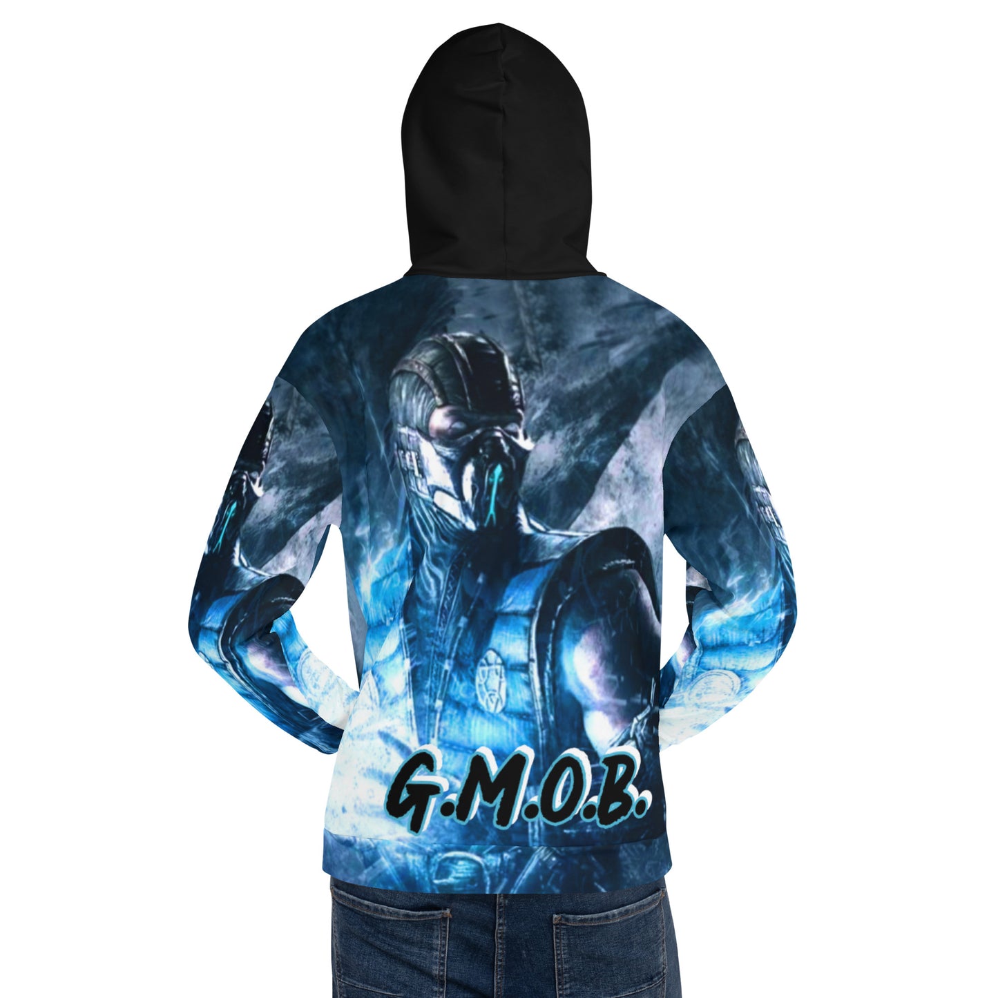 G.M.O.B. Unisex Mortal Kombat Sub-Zero Hoodie G.M.O.B HipHop Clothing