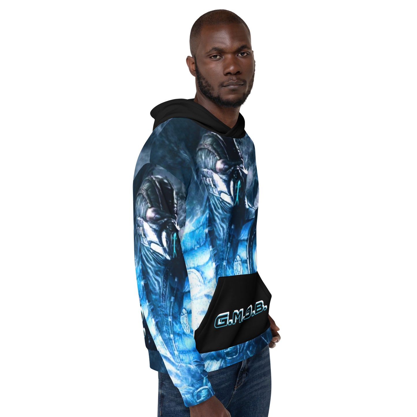 G.M.O.B. Unisex Mortal Kombat Sub-Zero Hoodie G.M.O.B HipHop Clothing