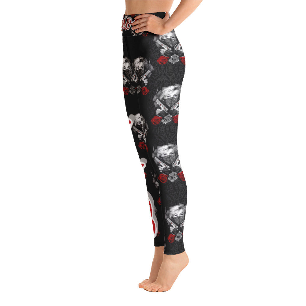 G.M.O.B. Women's Marilyn Monroe's Yoga Leggings G.M.O.B HipHop Clothing