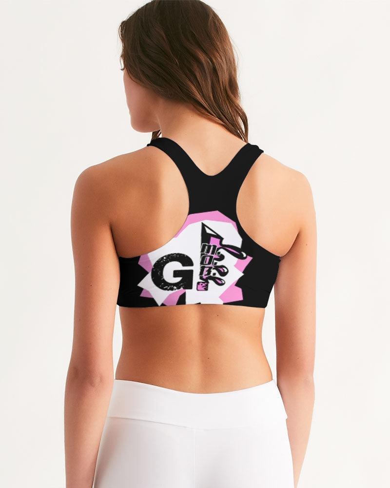 G.M.O.B. Women's Graphics Sports Bra G.M.O.B HipHop Clothing