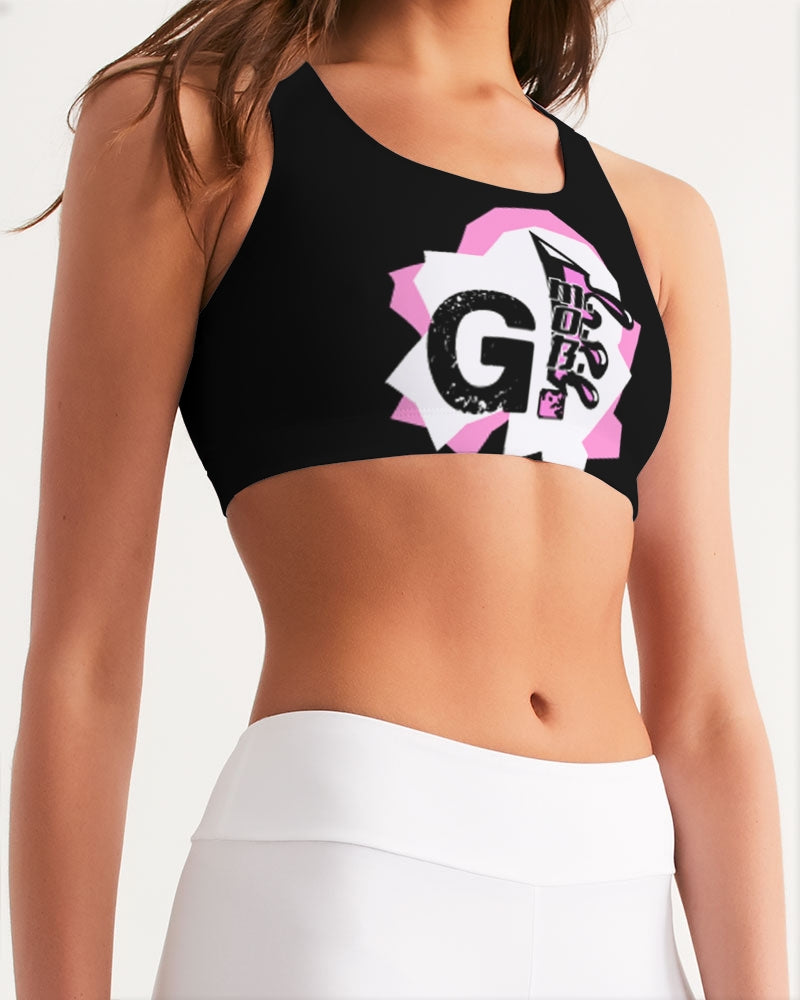 G.M.O.B. Women's Graphics Sports Bra G.M.O.B HipHop Clothing