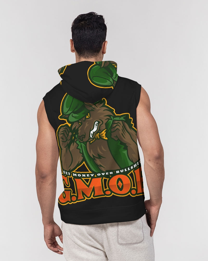 G.M.O.B. Men's Big Bad Wolf Sleeveless Hoodie G.M.O.B HipHop Clothing