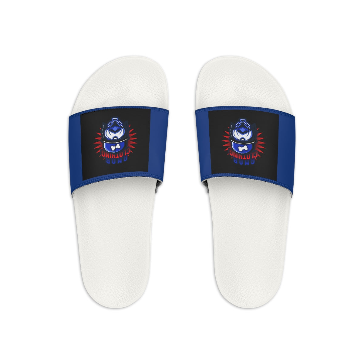 G.M.O.B. Men's Slide Sandals (BLUE) Printify