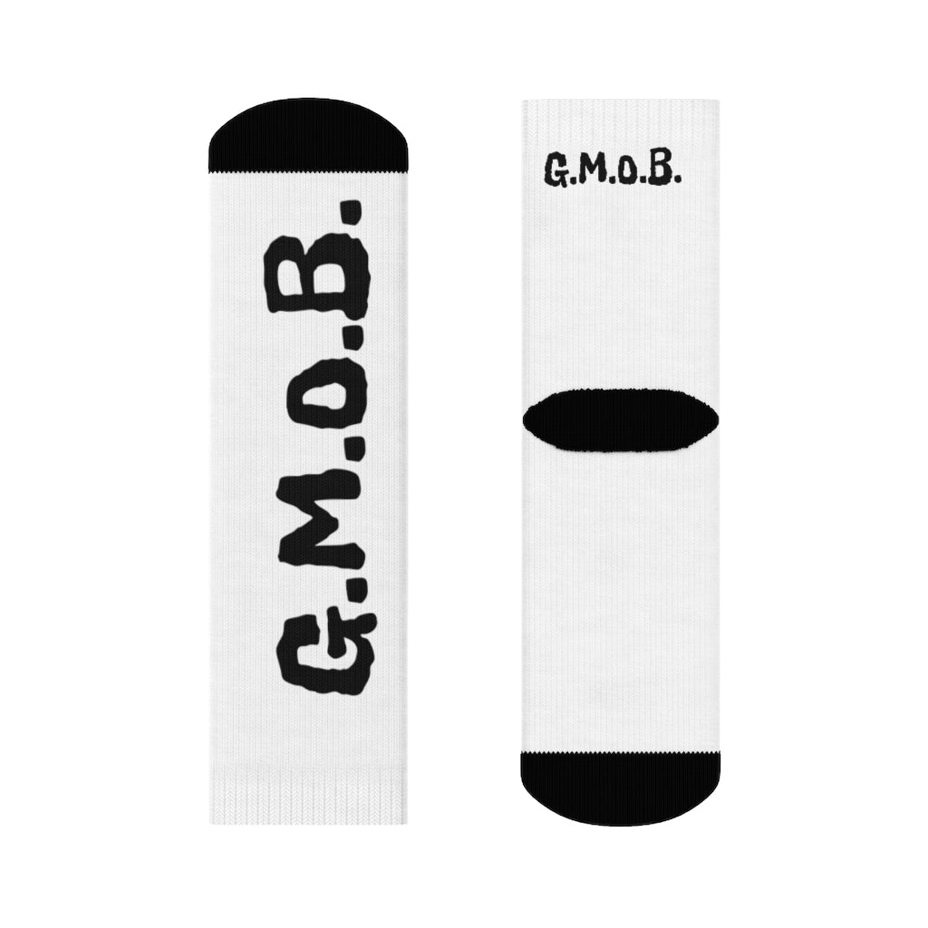 G.M.O.B. Crew Socks (WHITE) Printify