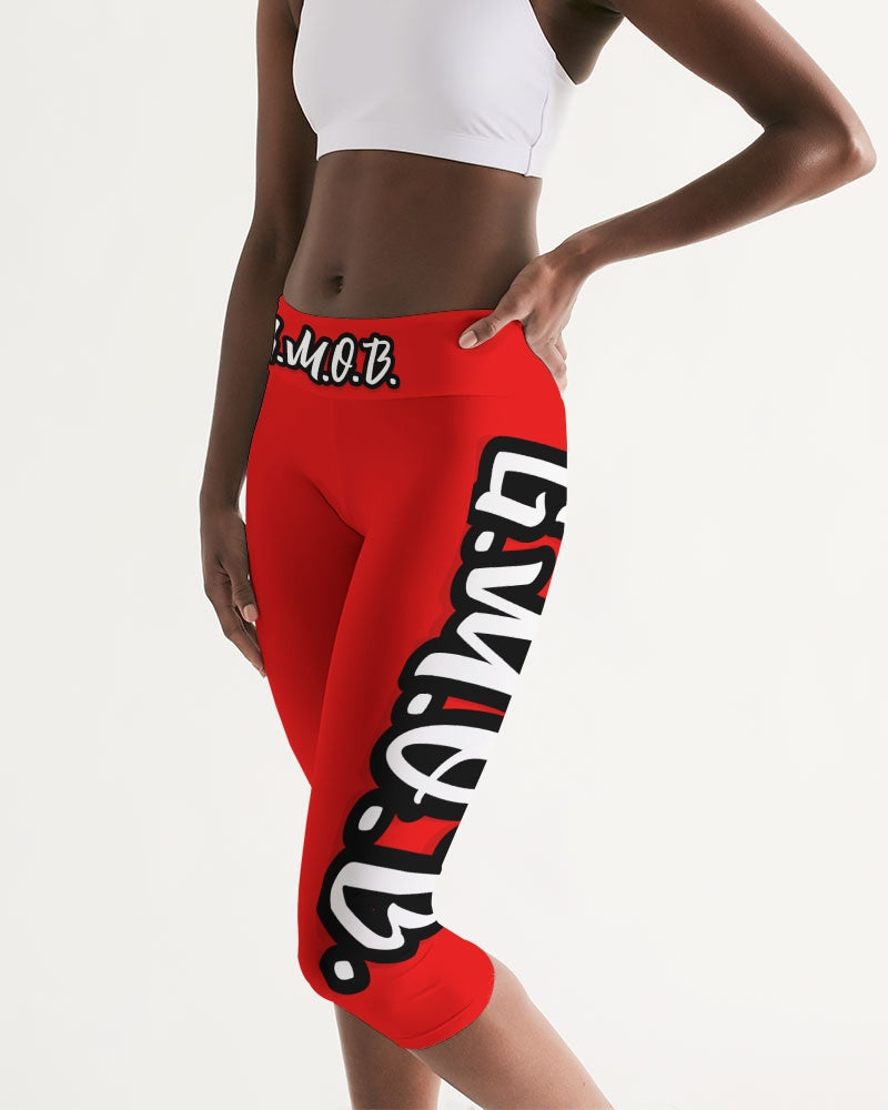 G.M.O.B. LOVE'S Women's Mid-Rise Capri G.M.O.B HipHop Clothing