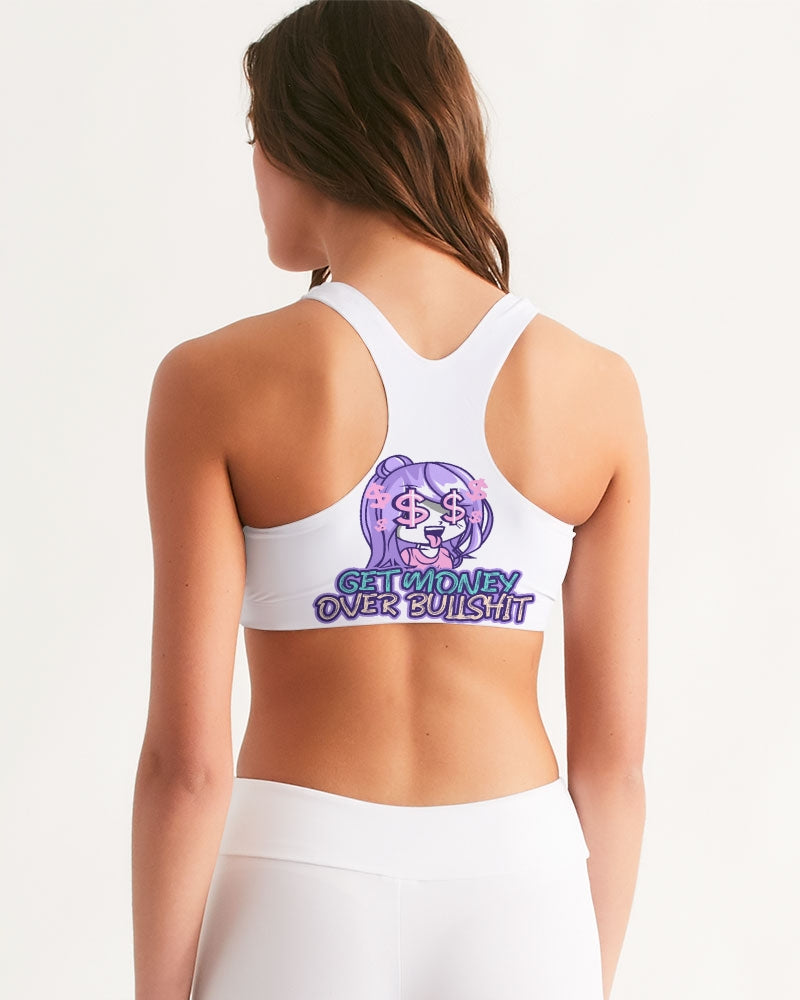 G.M.O.B. Women's Love of Money Sports Bra G.M.O.B HipHop Clothing