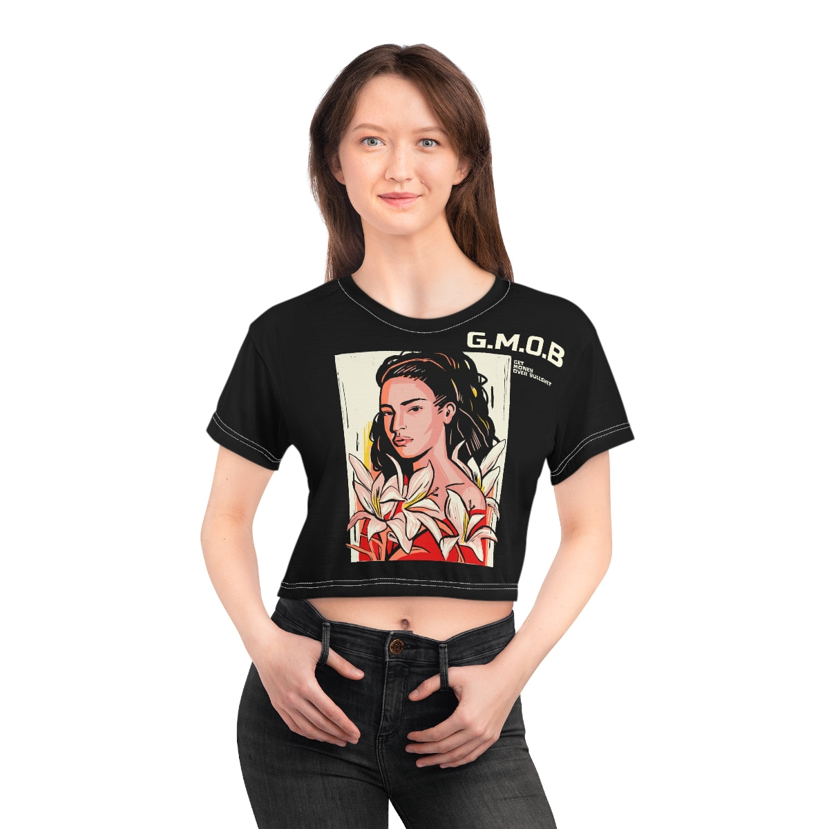 G.M.O.B. Women's Crop T-Shirt Printify