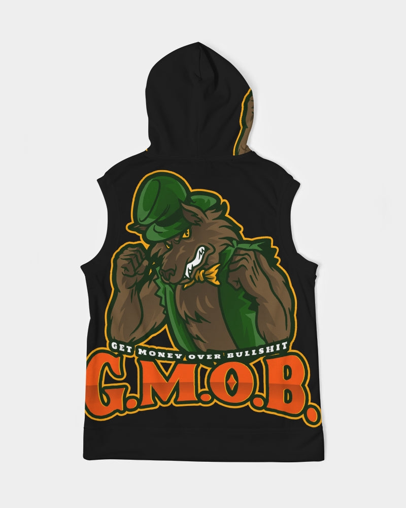 G.M.O.B. Men's Big Bad Wolf Sleeveless Hoodie G.M.O.B HipHop Clothing