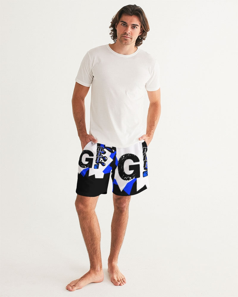 G.M.O.B. Men's Graphic Swim Trunk G.M.O.B HipHop Clothing