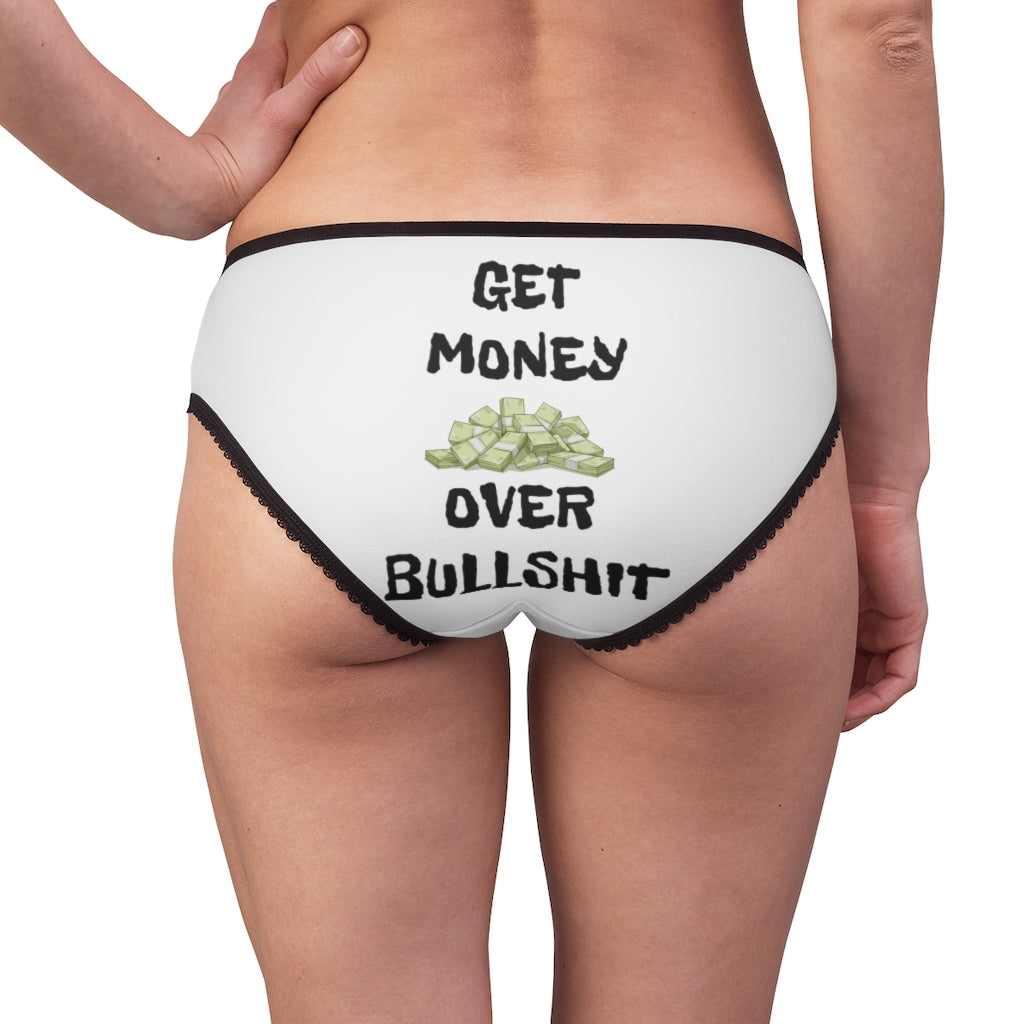 G.M.O.B. Women's Briefs (White/Black) Printify