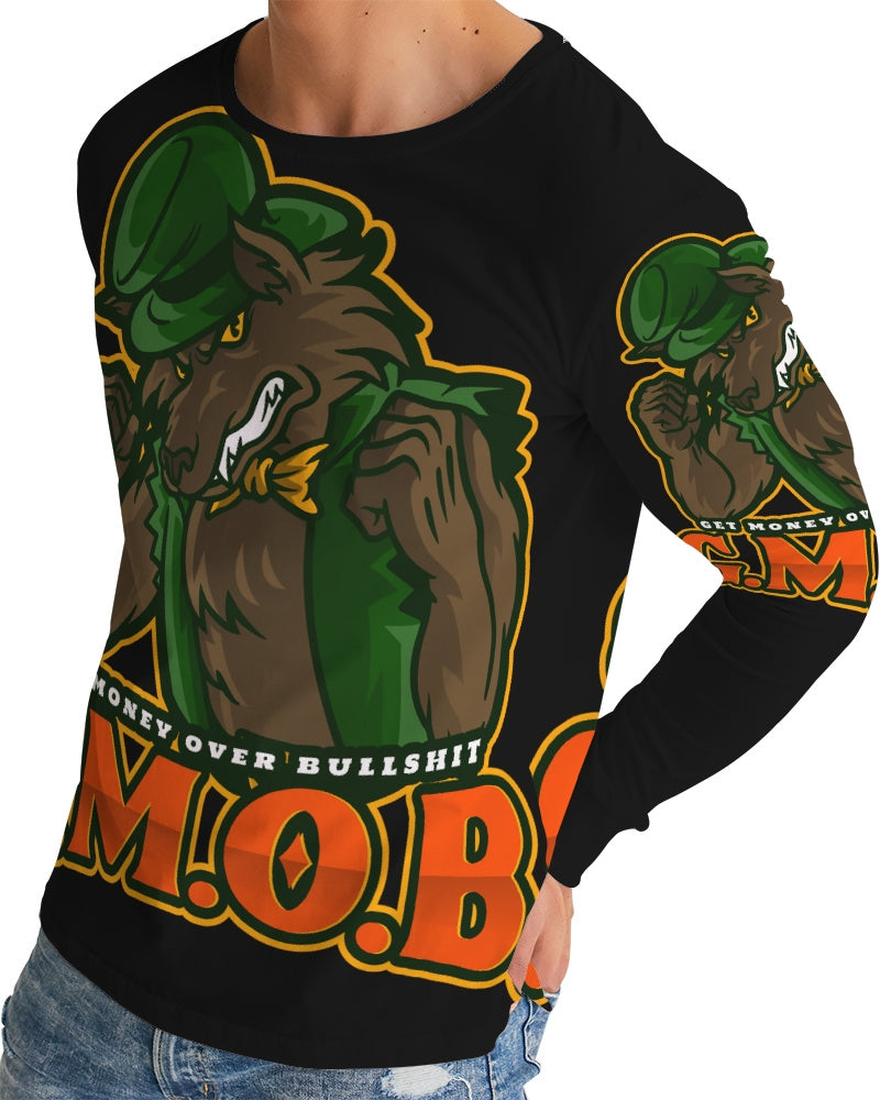 G.M.O.B. Men's Big Bad Wolf Long Sleeve T-Shirt G.M.O.B HipHop Clothing