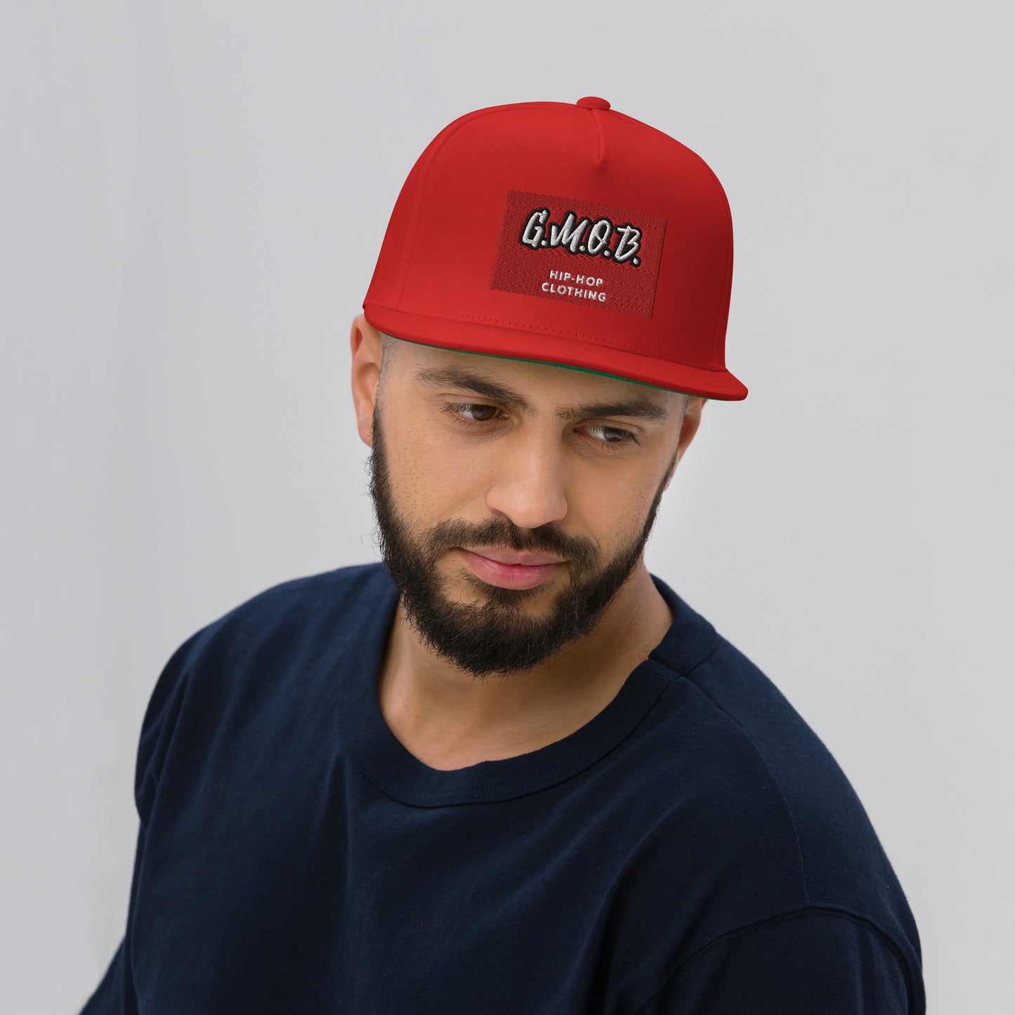 G.M.O.B. Flat Bill Cap G.M.O.B HipHop Clothing